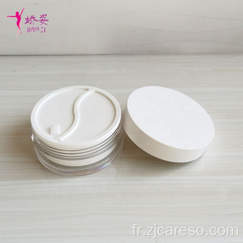 Pot de crème en plastique 50g + 50g pour masque crème pour les yeux